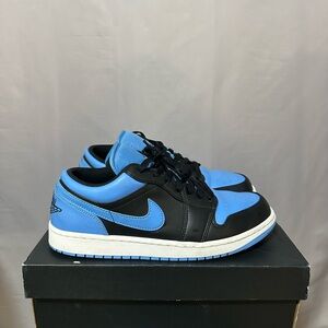 Air Jordan 1 Low Black University Blue Size 9 w/ Box